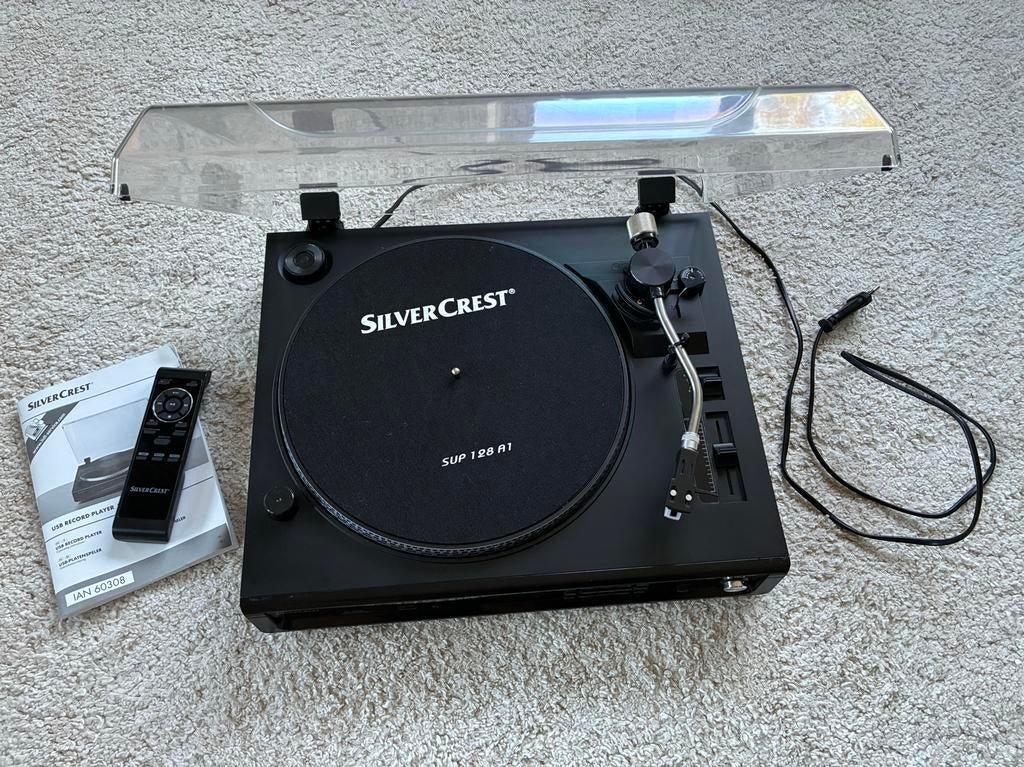 SilverCrest SUP 128 A1 Platenspeler/Recorder, Audio, Tv en Foto, Platenspelers, Overige merken, Ophalen of Verzenden, Zo goed als nieuw