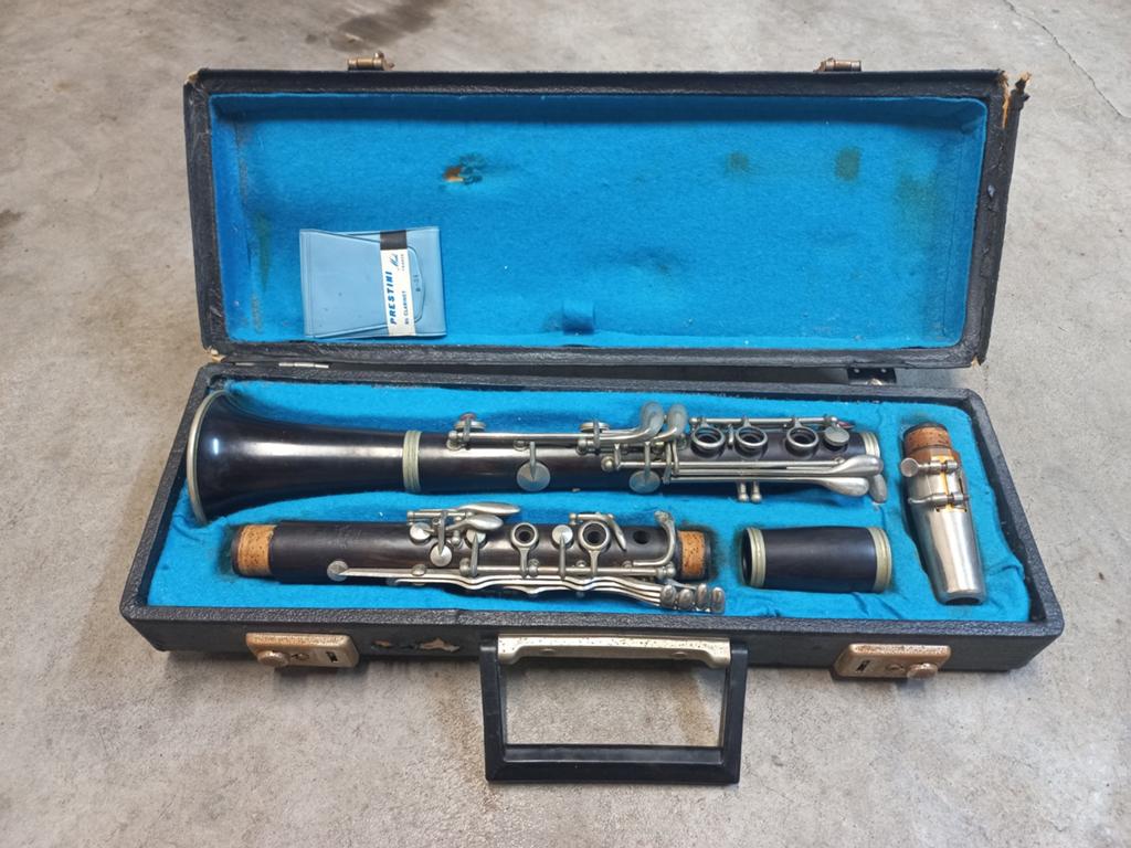 SML Paris 5 Star Houten Klarinet - Vintage Frans Instrument, Bes-klarinet, Gebruikt, Ophalen of Verzenden, Met koffer
