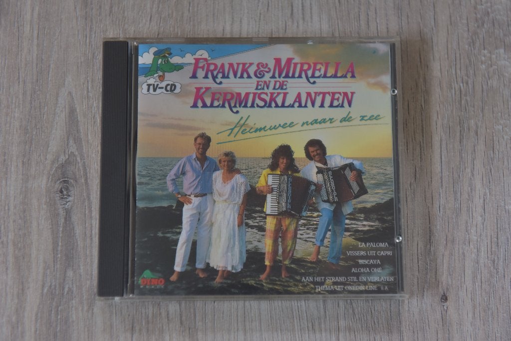 FRANK & MIRELLA en de KERMISKLANTEN - HEIMWEE NAAR DE ZEE, Inclusief boekje, Verzenden, Zo goed als nieuw, Levenslied of Smartlap