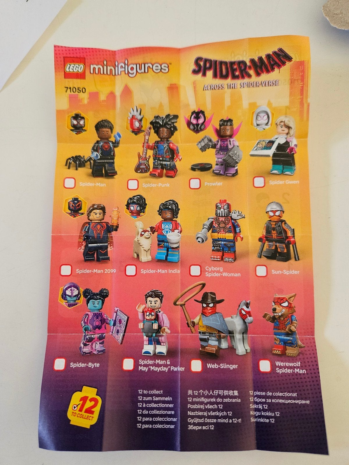 Lego 71050 Minifigures Spider-Man  - hele set 12 stuks, Lego, Nieuw, Ophalen of Verzenden, Minifiguren serie