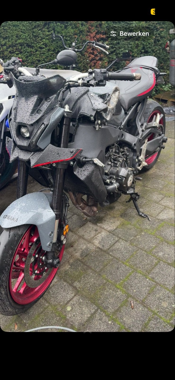 Yamaha MT-09 2023 voor onderdelen, Ophalen, Gebruikt