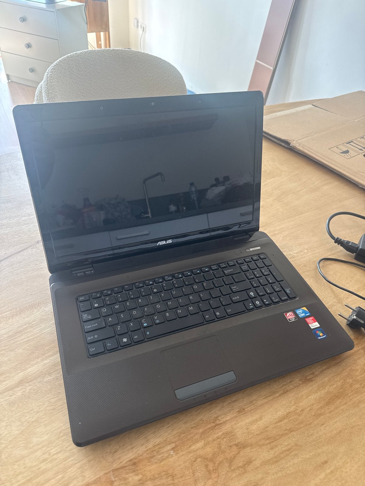 ASUS K72JR Laptop, Gebruikt, HDD, Minder dan 4 GB, Qwerty