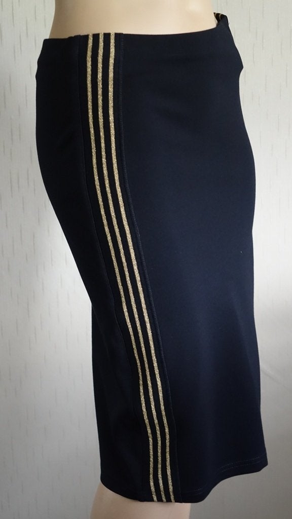 nieuwe BR-DY rok met streep donkerblauw, Kleding | Dames, Nieuw, Knielengte, Maat 36 (S), BR-DY