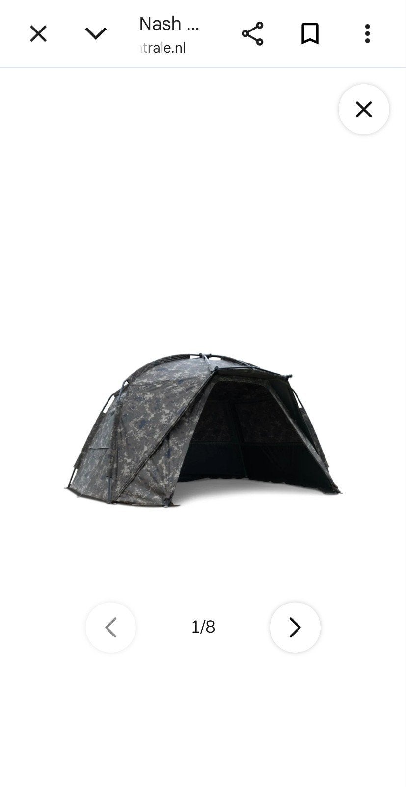 Nash Titan Hide  Camo Pro Bivvy -, Ophalen, Gebruikt