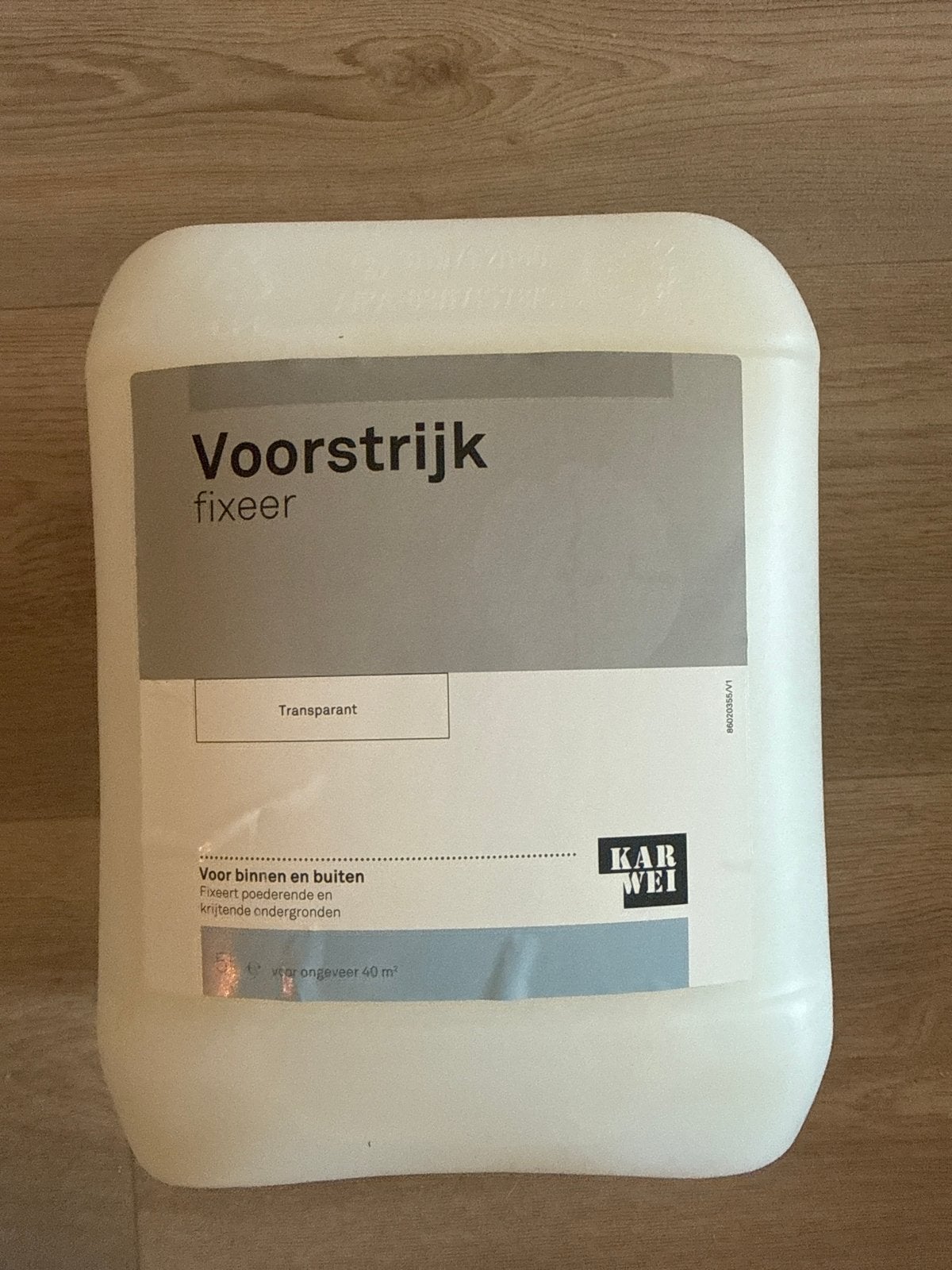 Karwei Voorstrijk Fixeer - Transparant (10 liter), Overige kleuren, 5 tot 10 liter, Nieuw, Ophalen of Verzenden