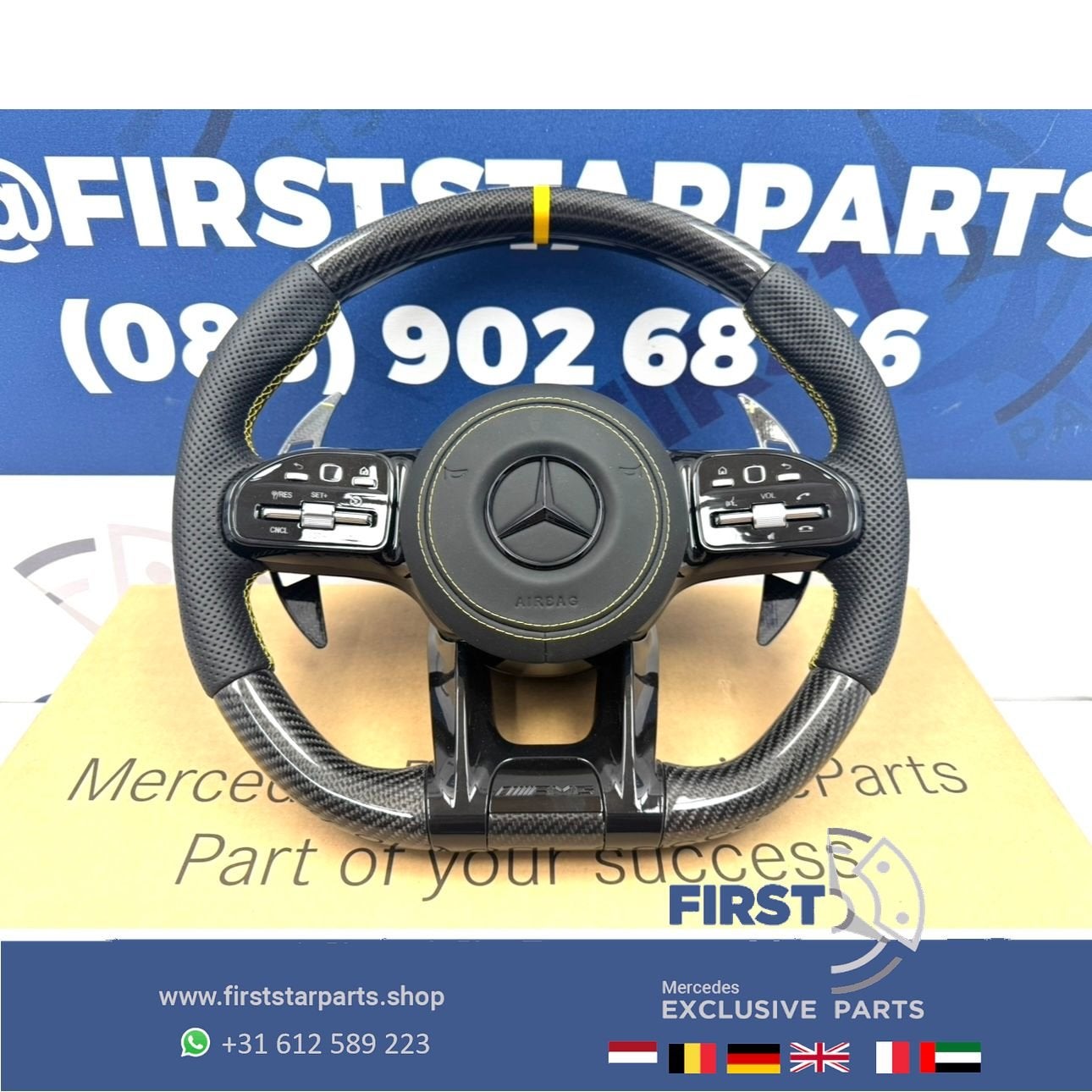 CARBON AMG STUUR + AIRBAG W177 W118 W205 W213 W253 W223 W468, Auto-onderdelen, Besturing, Gebruikt, -, Ophalen of Verzenden, -