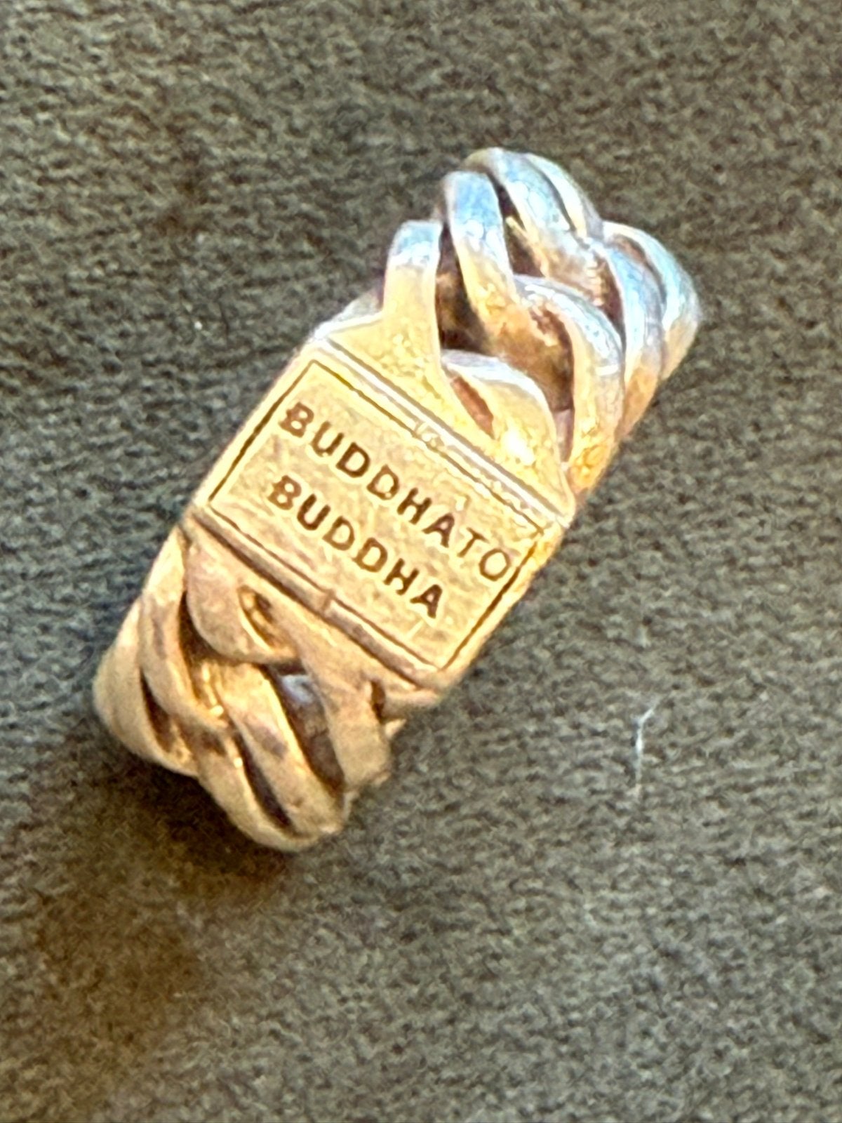 Buddha to Buddha ring - Zilveren schakelring mt 21, Gebruikt, 20 of groter, Buddha to buddha, Ophalen of Verzenden