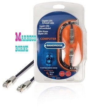 CAT6 FTP/UTP Netwerkkabel RJ45 Male - RJ45 Male 15 meter, Bandridge, Nieuw, Info@marbeco.nl, Ophalen of Verzenden