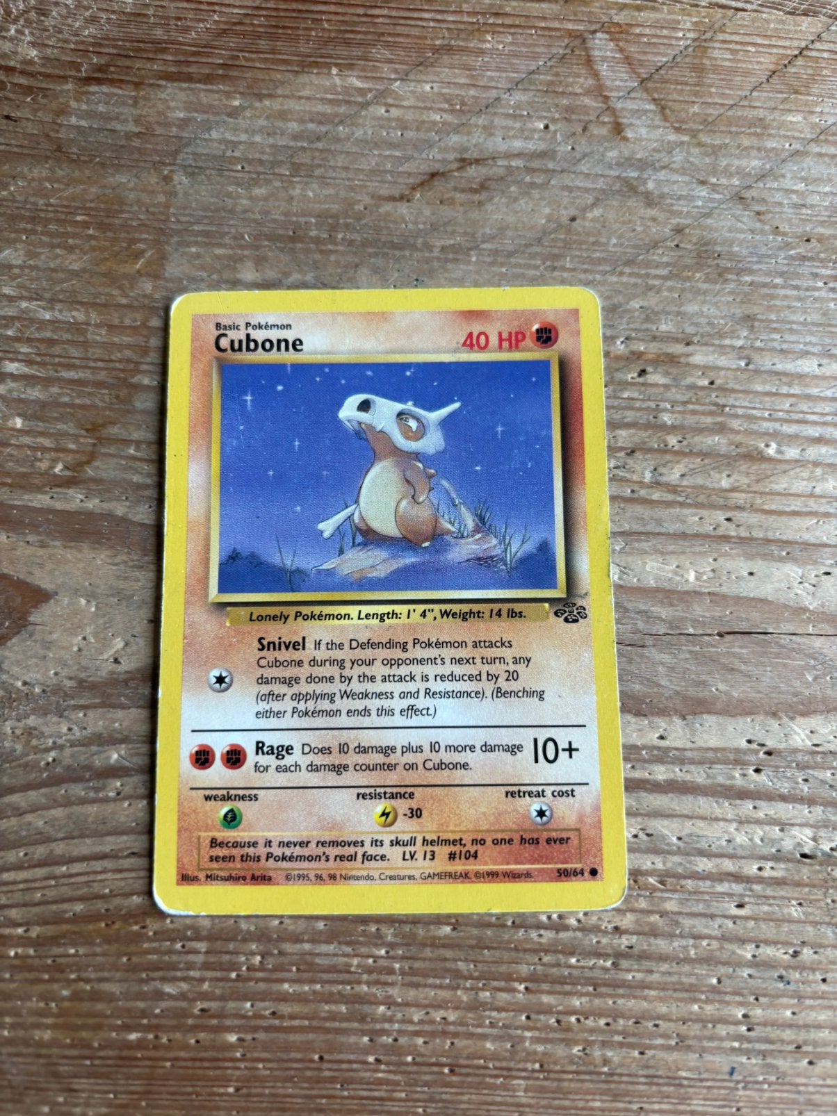Cubone Pokémon jungle, Ophalen of Verzenden, Zo goed als nieuw