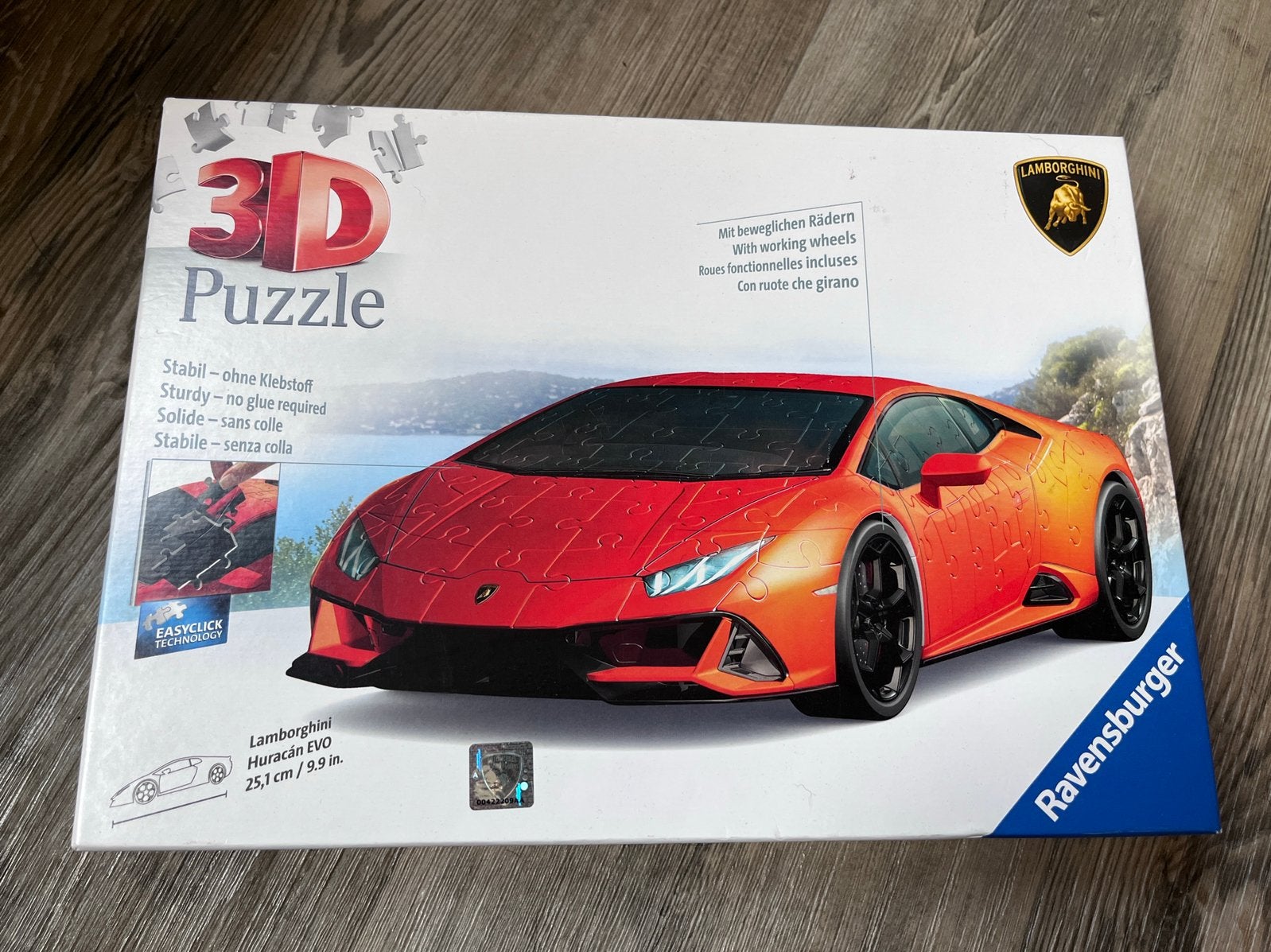 Ravensburger Lamborghini Huracan EVO - 3D Puzzel, Ophalen, Zo goed als nieuw