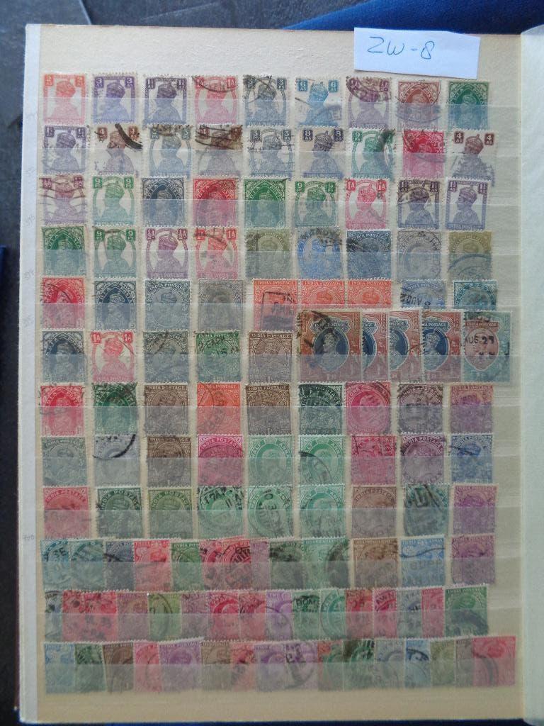 india - kopjes / in aantal (zw-8), Postzegels en Munten, Postzegels | Volle albums en Verzamelingen, Ophalen of Verzenden, Buitenland