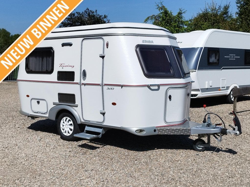 Eriba Touring Familia 320 WC NWE voortentTent 2019, Schokbreker, Tot en met 2, Bedrijf, Treinzit