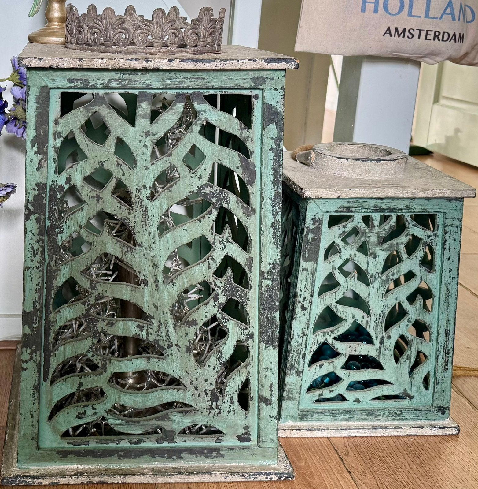 Set leuke houten objecten (groot!), Ophalen, Zo goed als nieuw