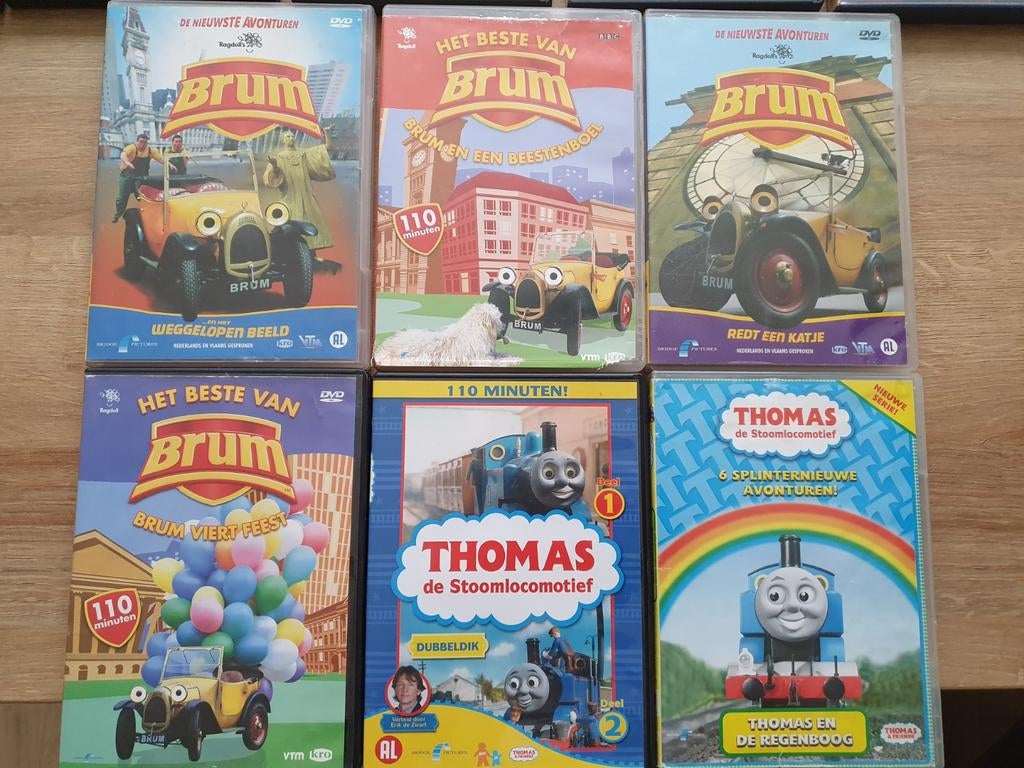 Thomas de stoomlocomotief en Brum, Cd's en Dvd's, Dvd's | Kinderen en Jeugd, Alle leeftijden, Ophalen, Zo goed als nieuw