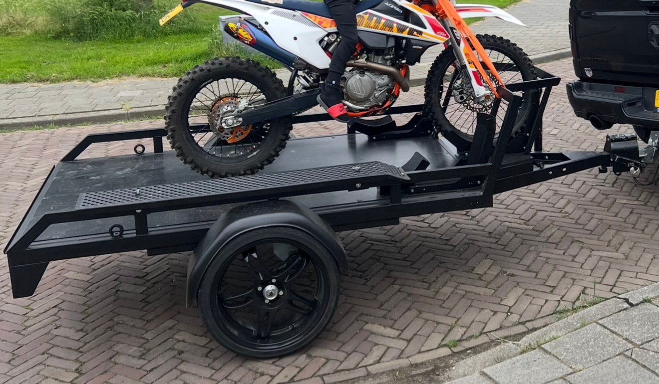 Motor trailer/aanhanger/ cross kar, Ophalen of Verzenden, Zo goed als nieuw