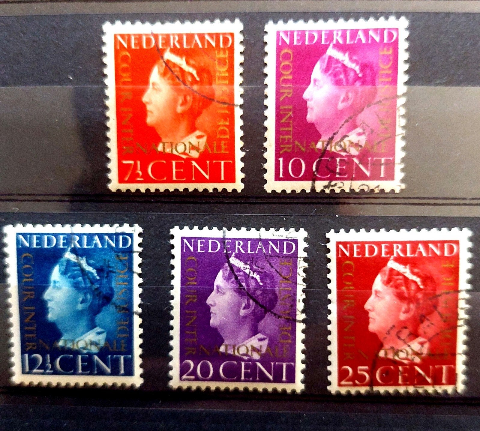 Cour Internationale De Justice 1947 gebruikt., Ophalen of Verzenden, Na 1940, Gestempeld