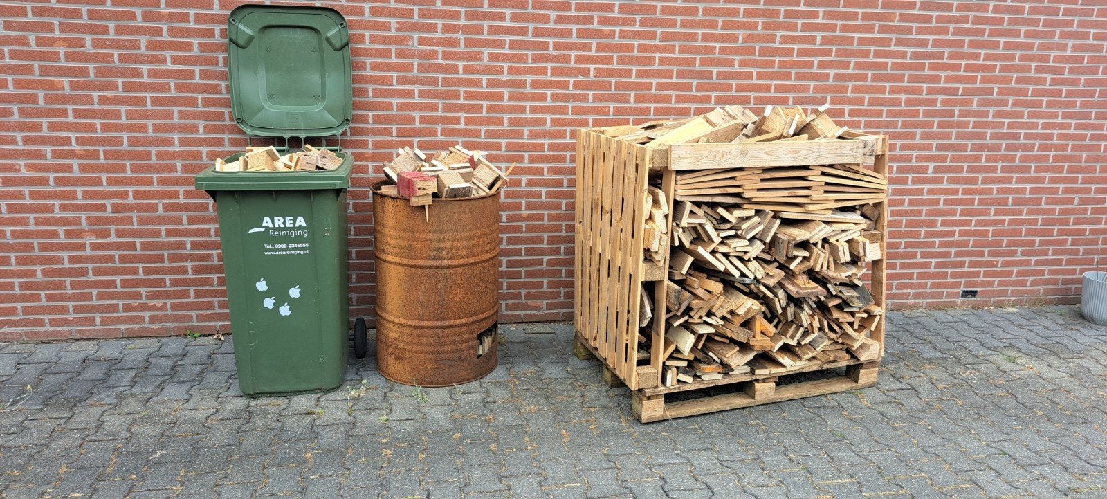 1m³ brandhout, diverse houtsoorten, Minder dan 3 m³, Ophalen, Overige houtsoorten, Blokken