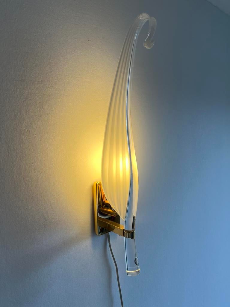 Murano wandlamp van Franco Luce voor Seguso., Ophalen, Gebruikt, Glas