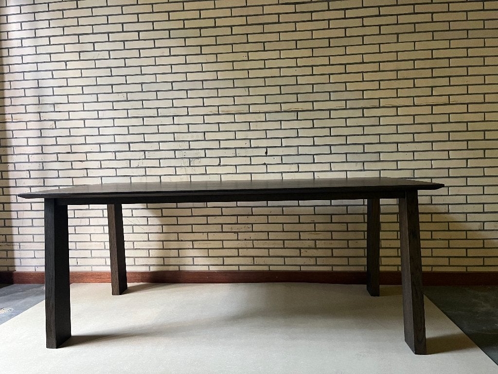Arco Eetkamertafel Massief Eiken Uitschuifbaar 190-242cm, Huis en Inrichting, Tafels | Eettafels, Ophalen, Gebruikt, Design, Eikenhout
