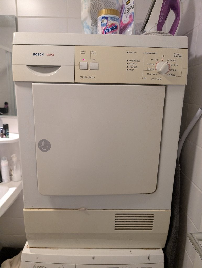 wasdroger Bosch Maxx WTL 6101, Ophalen, 6 tot 8 kg, Gebruikt, Anti-kreukfase