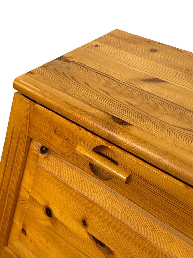 Vintage Secretaire werkplek grenenhout pine jaren 80 design, Vintage Secretaire, Vintage Secretaire, Ophalen of Verzenden, Vintage Secretaire