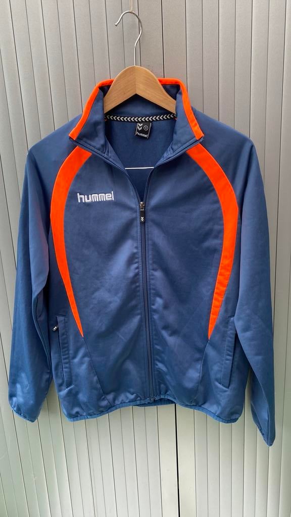 Hummel trainingsjack S blauw, Blauw, Ophalen of Verzenden, Gedragen, Algemeen