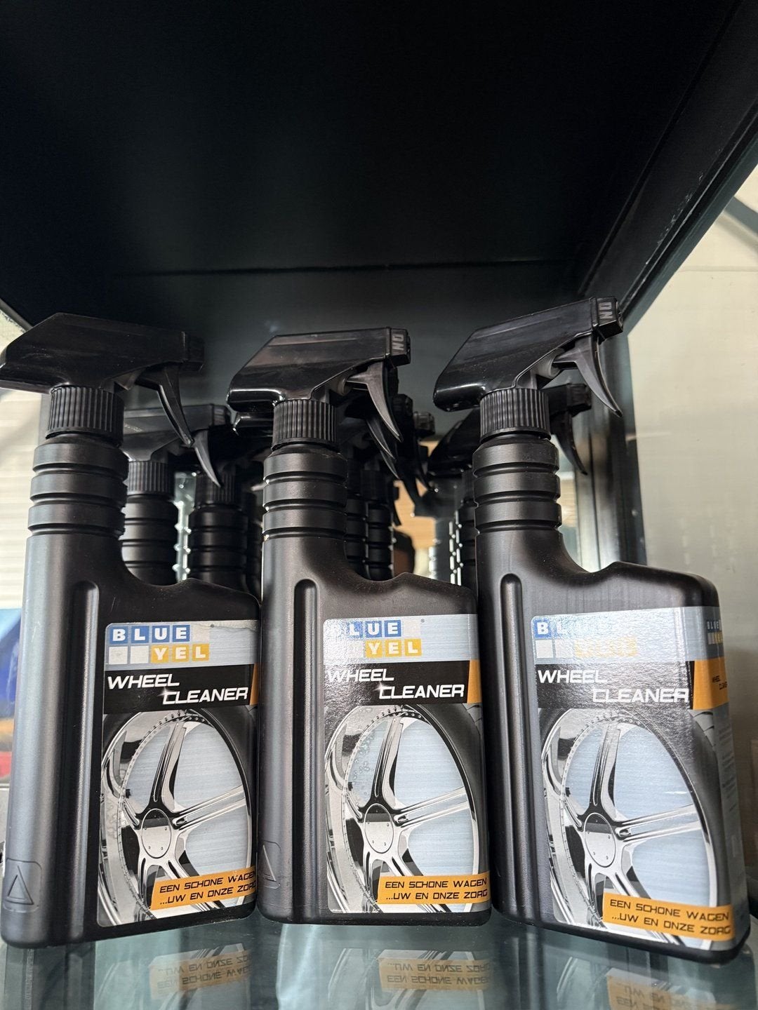 Professionele Blue Yel Wheel Cleaner Velgenreiniger, Auto diversen, Onderhoudsmiddelen, Ophalen of Verzenden, -, -, -
