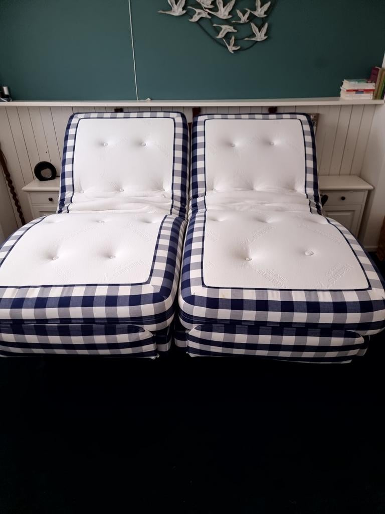 Hästens bed 200x210 met motoren en Kuperus topper, Huis en Inrichting, Slaapkamer | Bedden, Ophalen, 210 cm, Tweepersoons, Overige maten