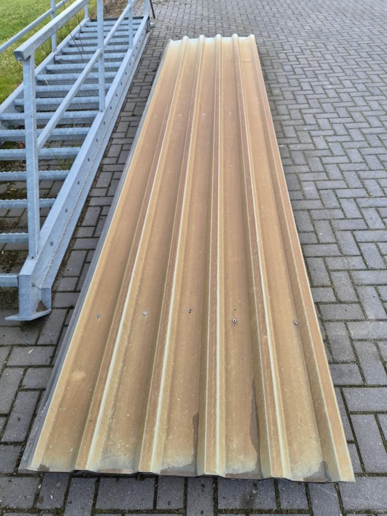 15€ p/stuk!! Damwandplaten damwand dakplaten, Gebruikt, 15 m² of meer, Metaal, Ophalen