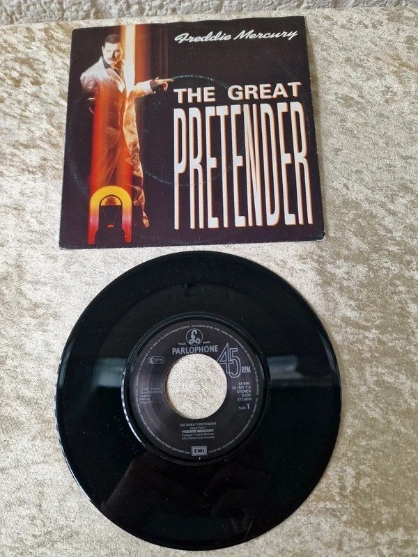 Freddie Mercury The Great Pretender 7” Vinyl 1987 EU, Cd's en Dvd's, Ophalen of Verzenden, Zo goed als nieuw, Pop
