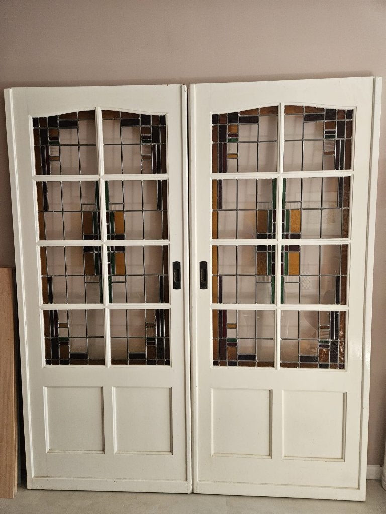 Ensuite deuren ca 1929/31, Ophalen, 120 cm of meer, Binnendeur, Zo goed als nieuw