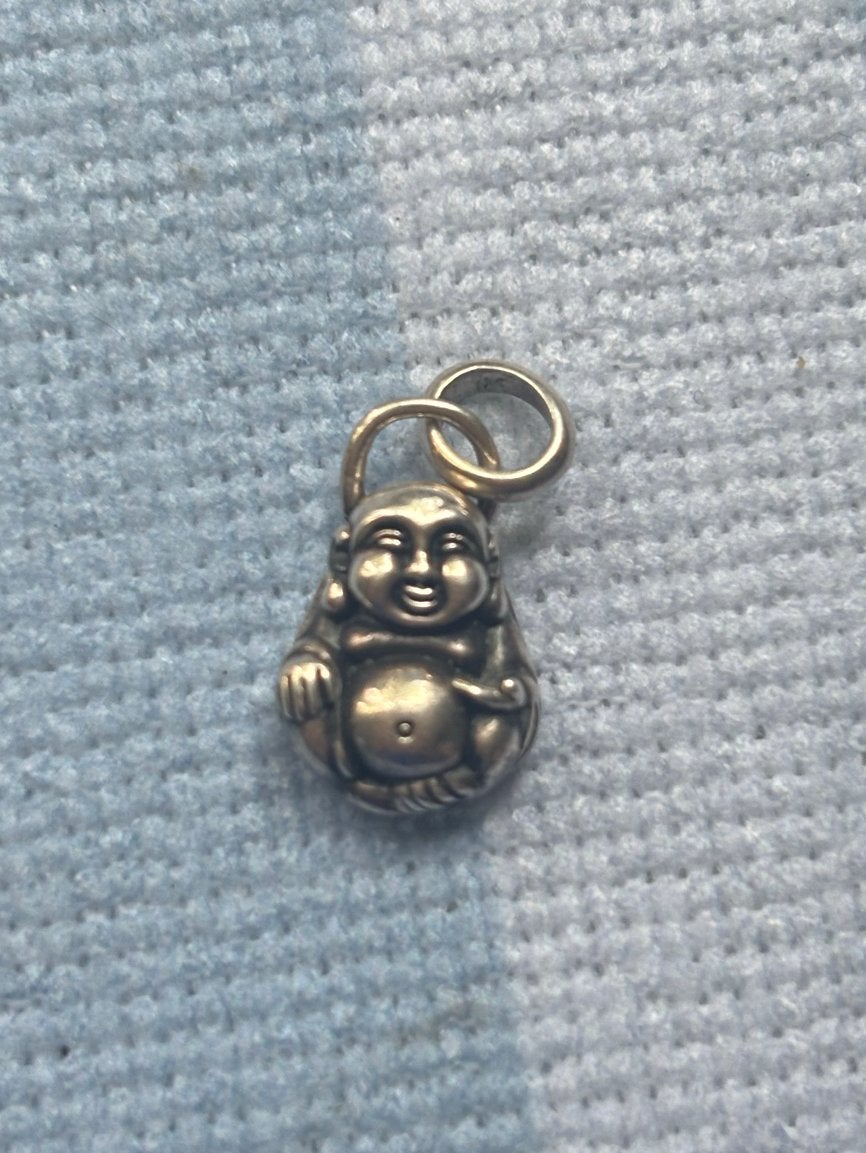 Buddha to Buddha hangertje- Zilver 925, Sieraden, Tassen en Uiterlijk, Kettingen, Ophalen of Verzenden, Gebruikt, Zilver, Met hanger