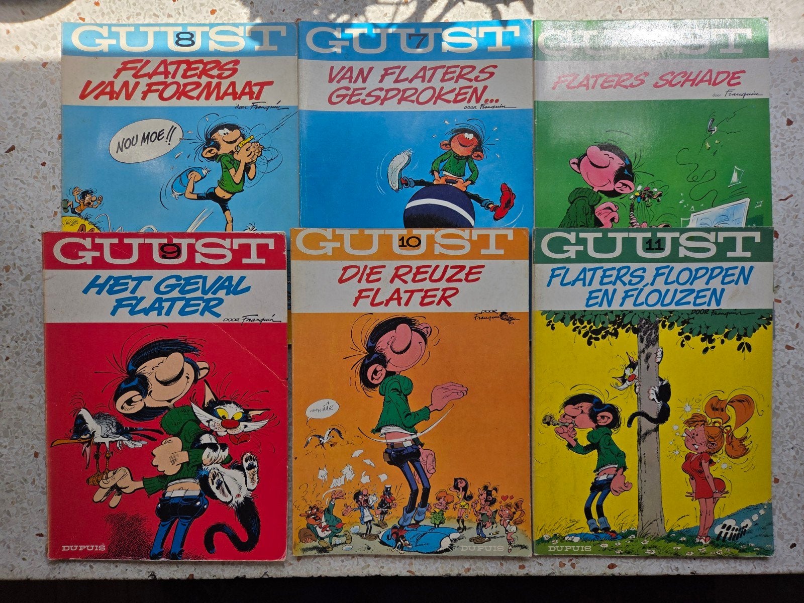 Guust flater complete reeks + 5 extra albums(20 albums), Complete serie of reeks, Verzenden, Gelezen