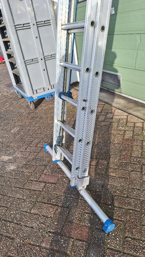 schuifladder 2x 18 spots, Ophalen, Gebruikt, Ladder, Opvouwbaar of Inschuifbaar