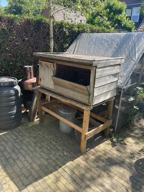 Konijnenhok, Dieren en Toebehoren, Ophalen, Gebruikt, 90 cm of meer, Hok