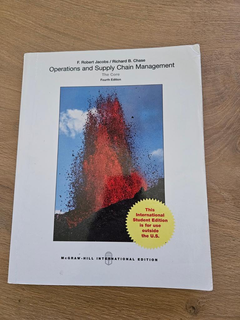 Operations and Supply Chain Management - The Core, Boeken, Zo goed als nieuw, F. Robert Jacobs / Richard B. Chase, Gamma, HBO