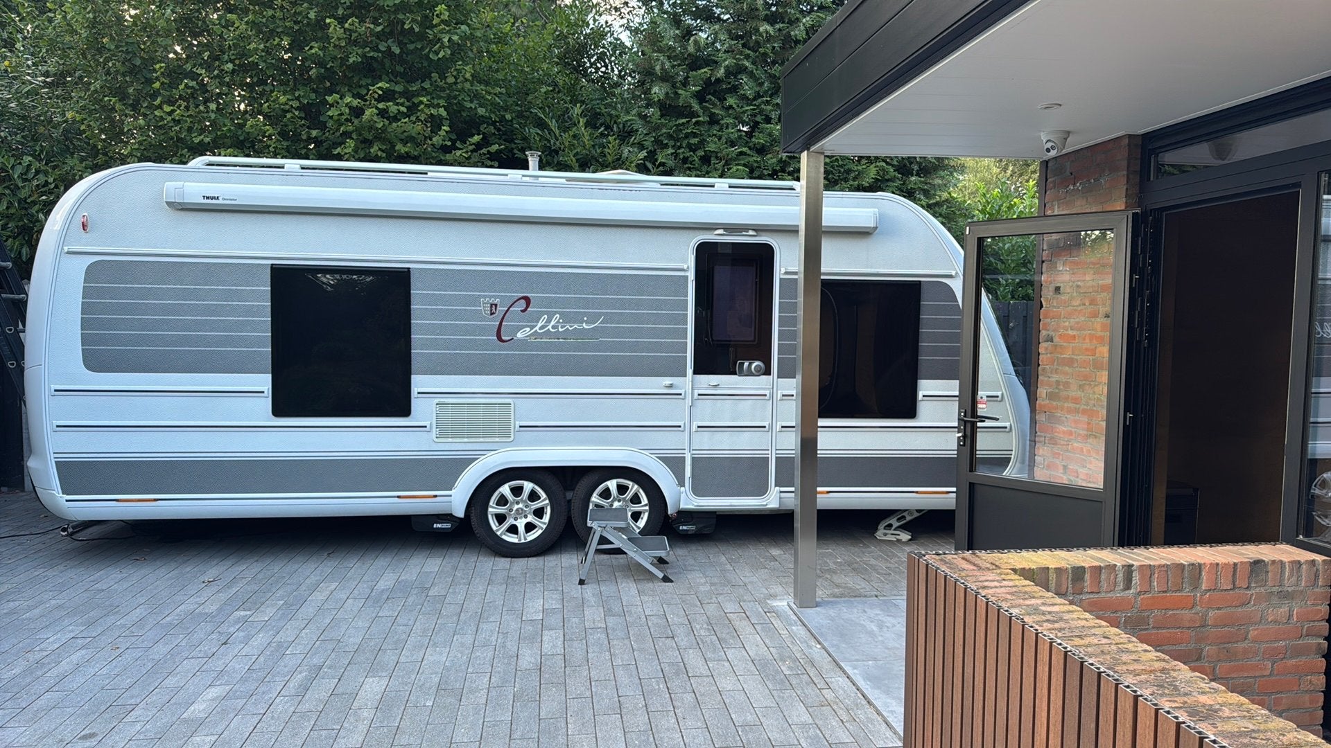 Tabbert cellini 595, Caravans en Kamperen, Caravans, Rondzit, Tabbert, Frans bed, 7 tot 8 meter