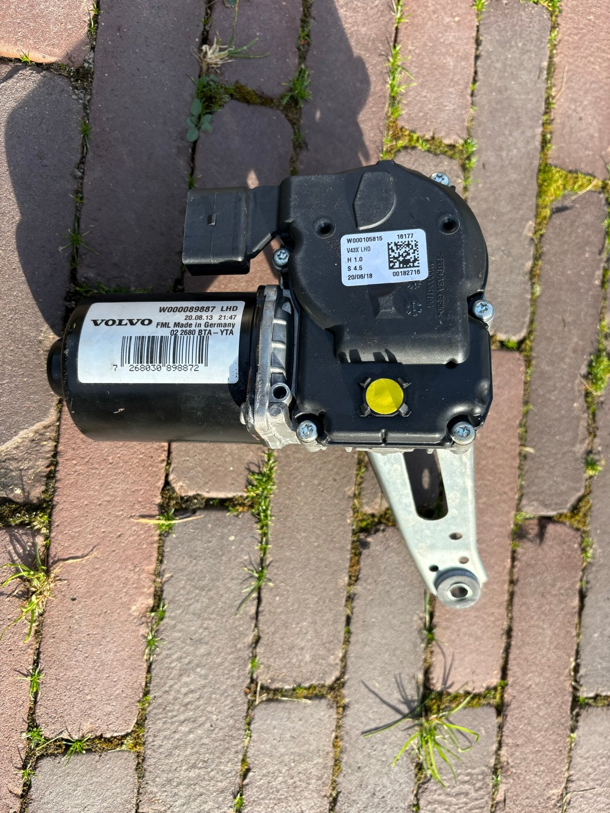 Volvo V60 II ruitenwissermotor W000089887 LHD, Auto-onderdelen, Ophalen of Verzenden, Gebruikt, Volvo