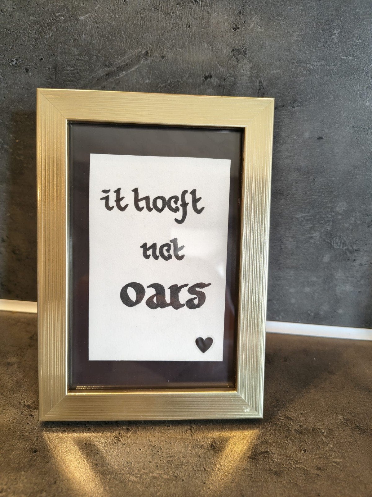 mooie tekst in lijst, Huis en Inrichting, Ophalen of Verzenden, Nieuw