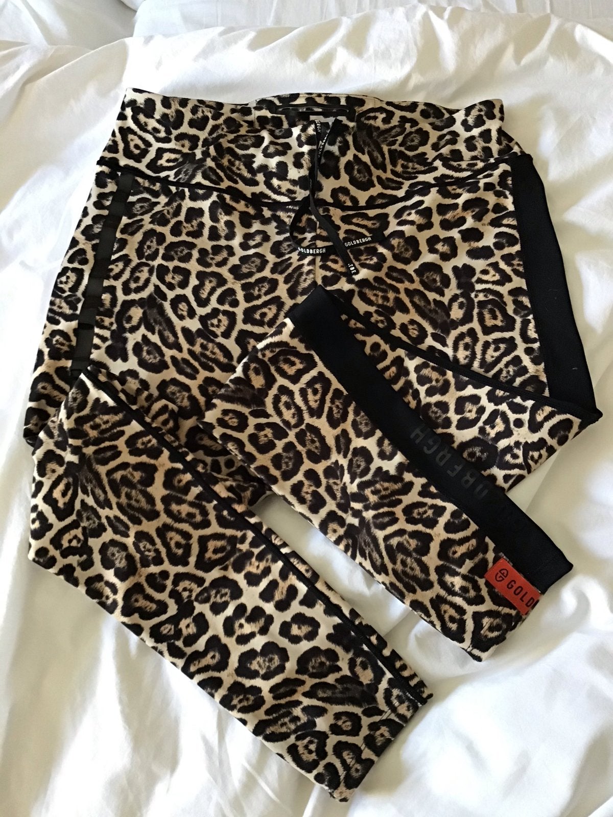 Goldbergh Luipaardprint panter , tijger Legging zgan maat L, Legging, Meerkleurig, Overige maten, Ophalen of Verzenden