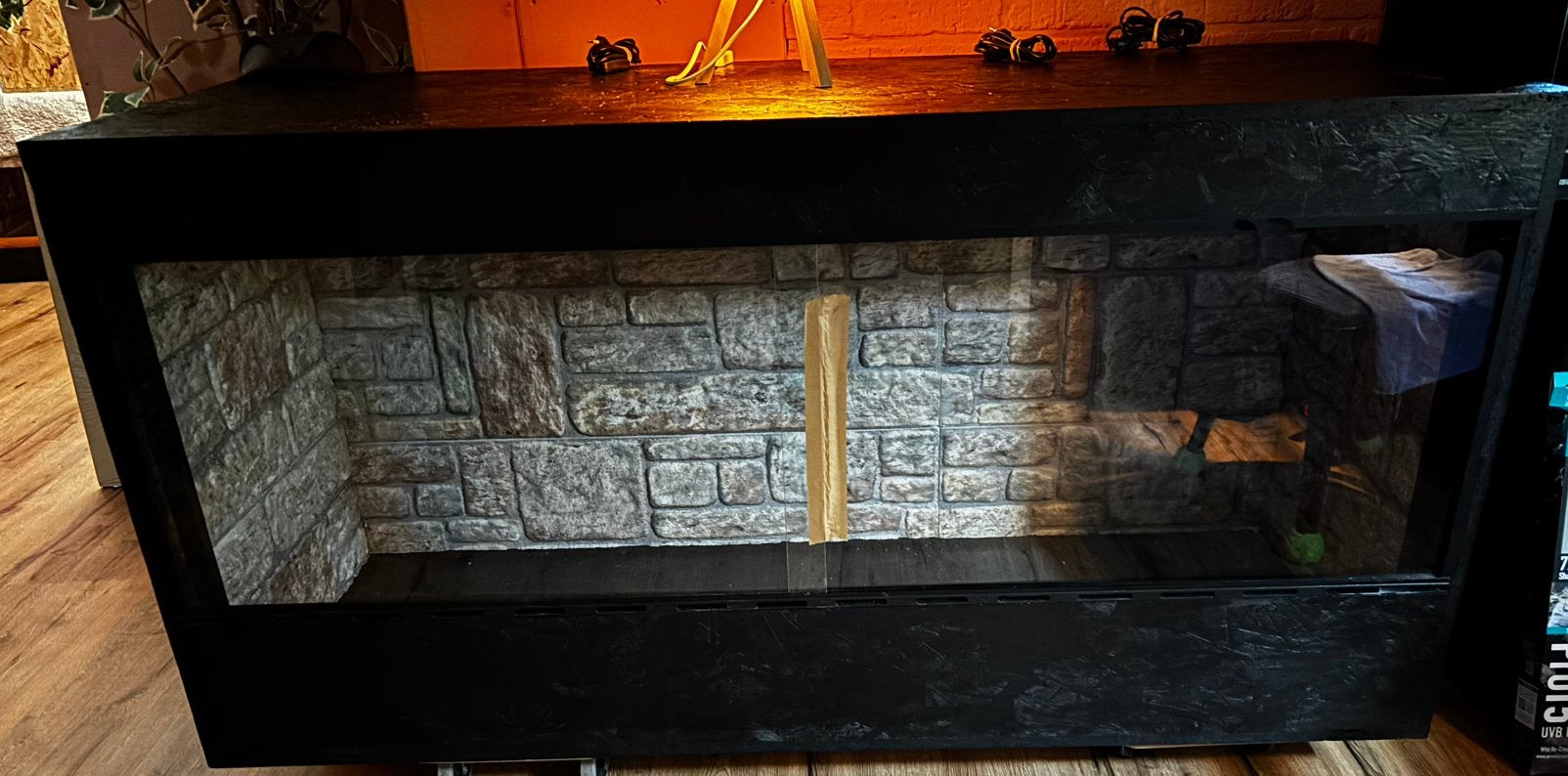 Nieuw osb terrarium 160x60x60 zwart met achterwand, Ophalen, Nieuw, Terrarium of Paludarium