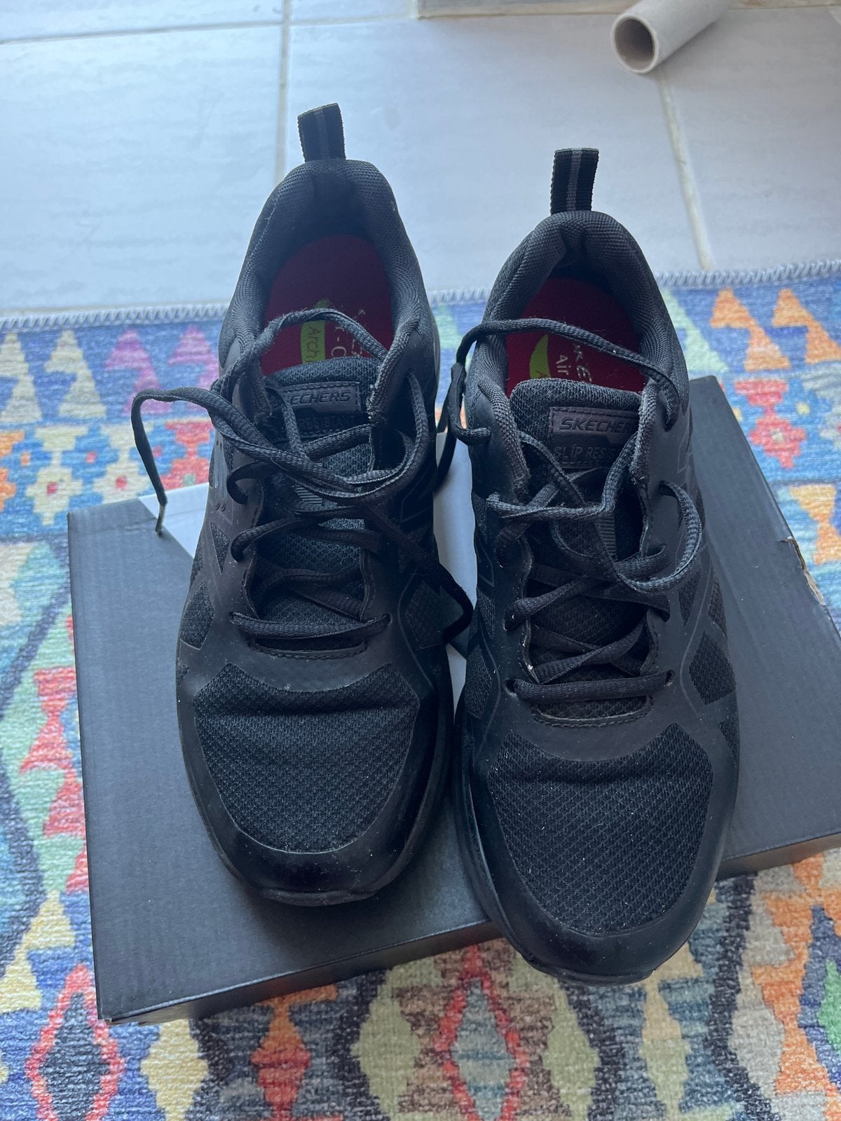 Skechers Arch Fit sneakers - Zwart - Maat 40, Ophalen, Zo goed als nieuw, Zwart, Sneakers of Gympen