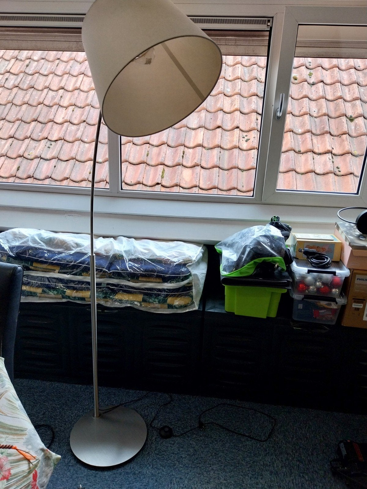 Vloerlamp; gebruikt., Ophalen of Verzenden, Gebruikt, Stof, 150 tot 200 cm