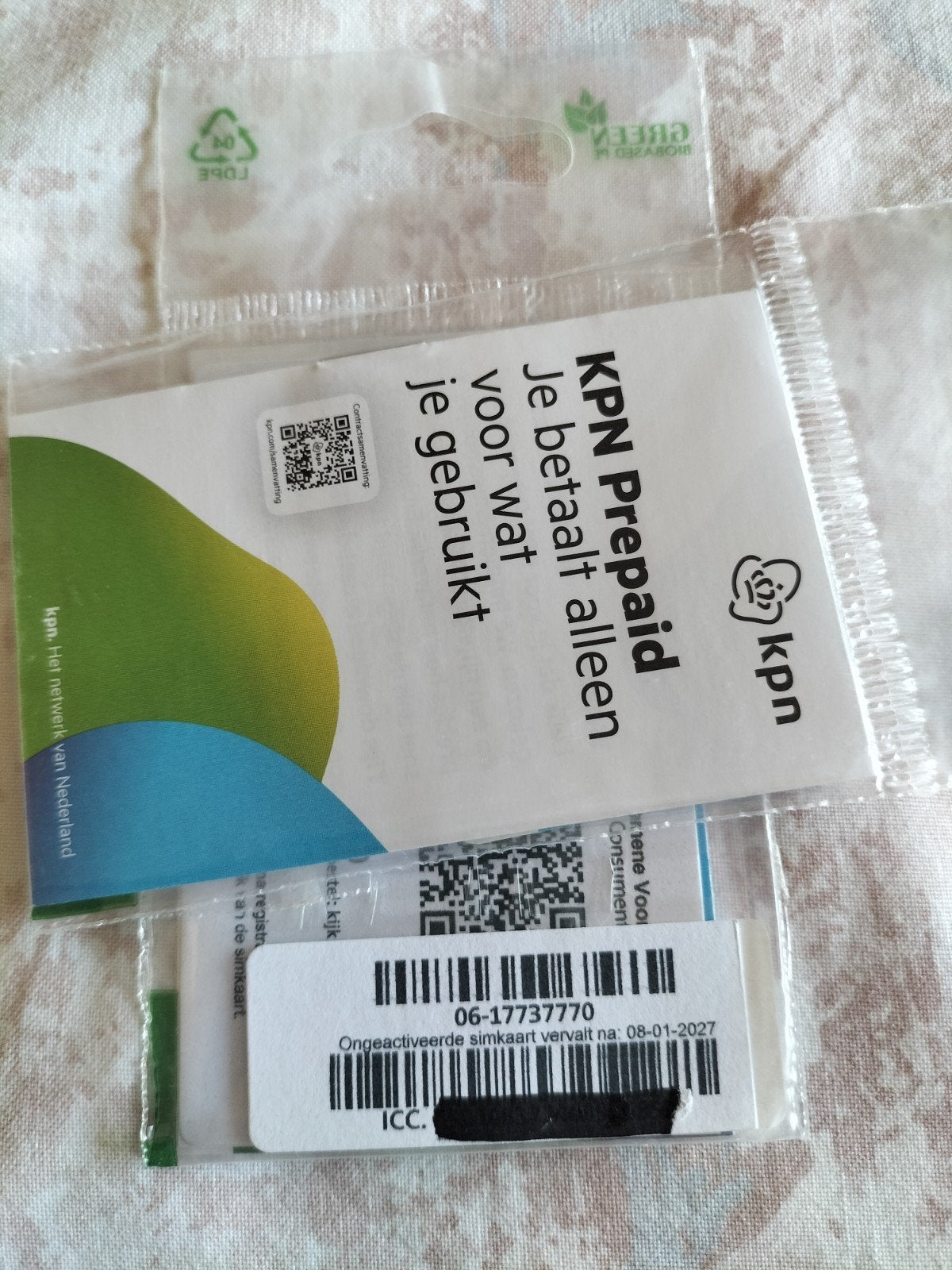 MOOI NUMMER KPN PREPAID 0617737770, Ophalen of Verzenden, Nieuw, KPN, Simkaart