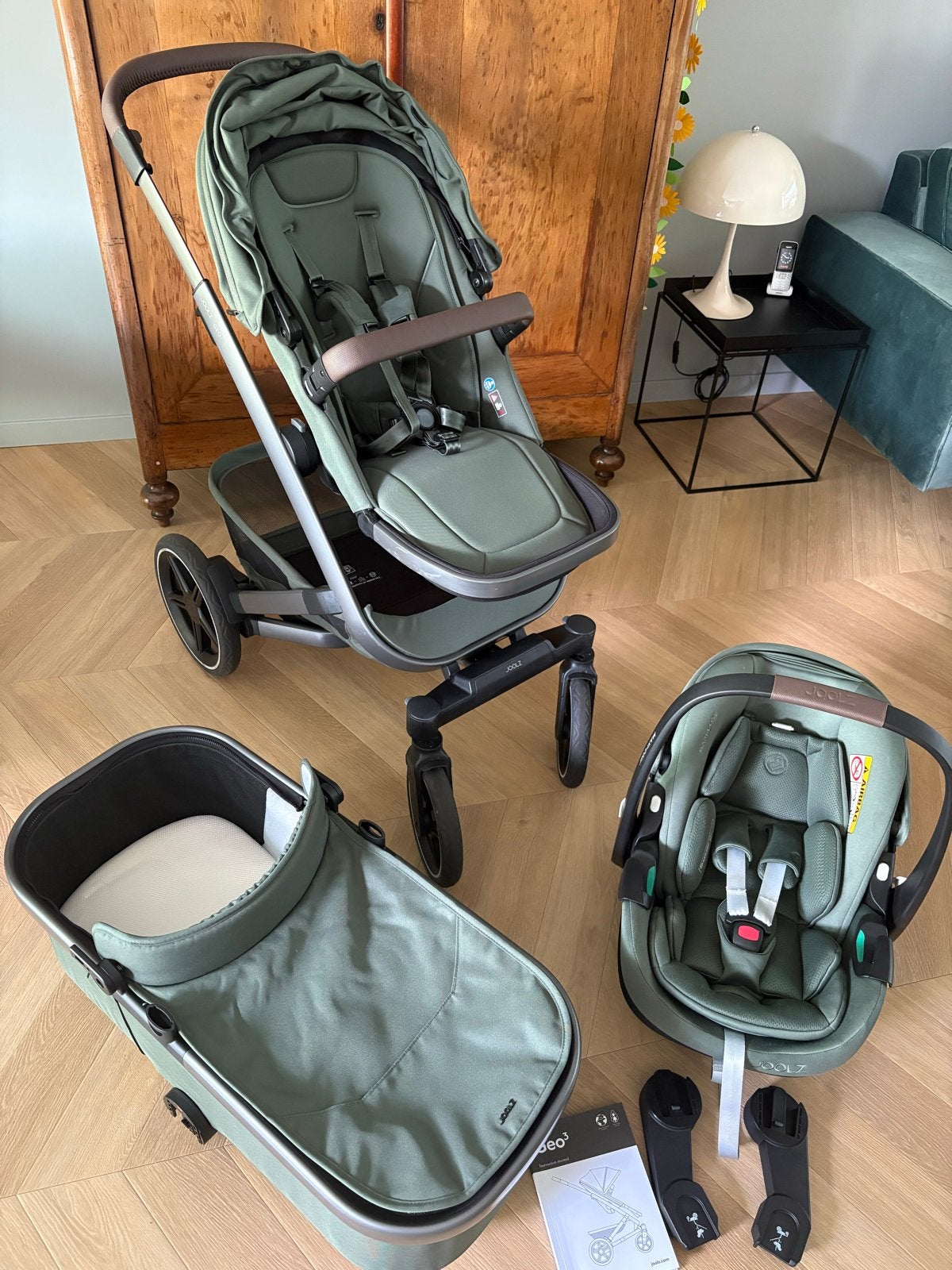 Joolz Geo Combiwagen met Maxi-Cosi autostoel en reiswieg, Kinderen en Baby's, Kinderwagens en Combinaties, Zo goed als nieuw, Combiwagen