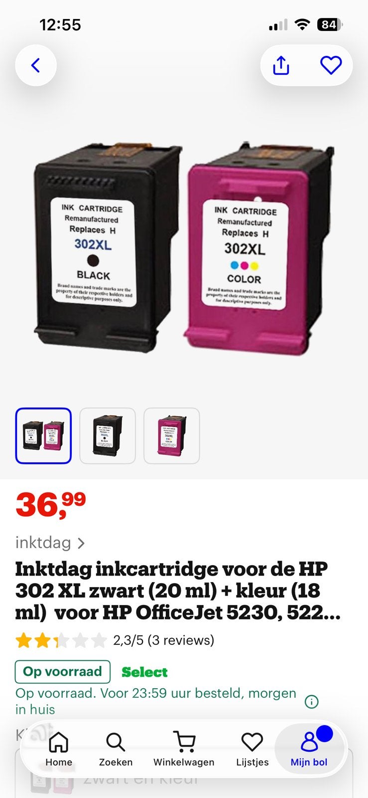 Hp 302, Computers en Software, Ophalen, Nieuw