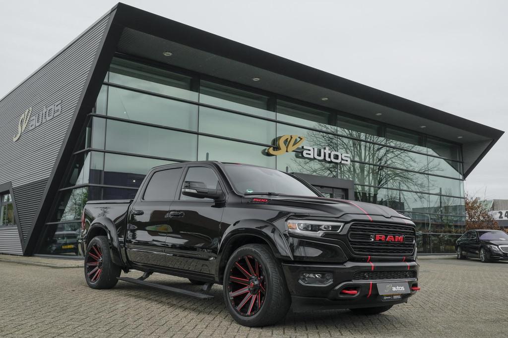 Dodge Ram 1500 5.7 V8 401pk 4x4 Limited LPG G3 Widebody Blac, Auto's, Dodge, Automaat, Gebruikt, 5654 cc, Zwart