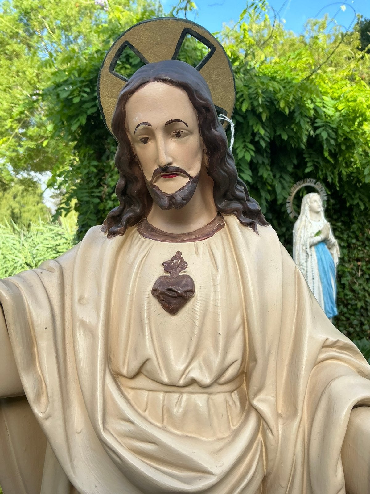 Antiek Jezusbeeld Heilig Hart ❤️ Klooster Limburg, Antiek en Kunst, Ophalen