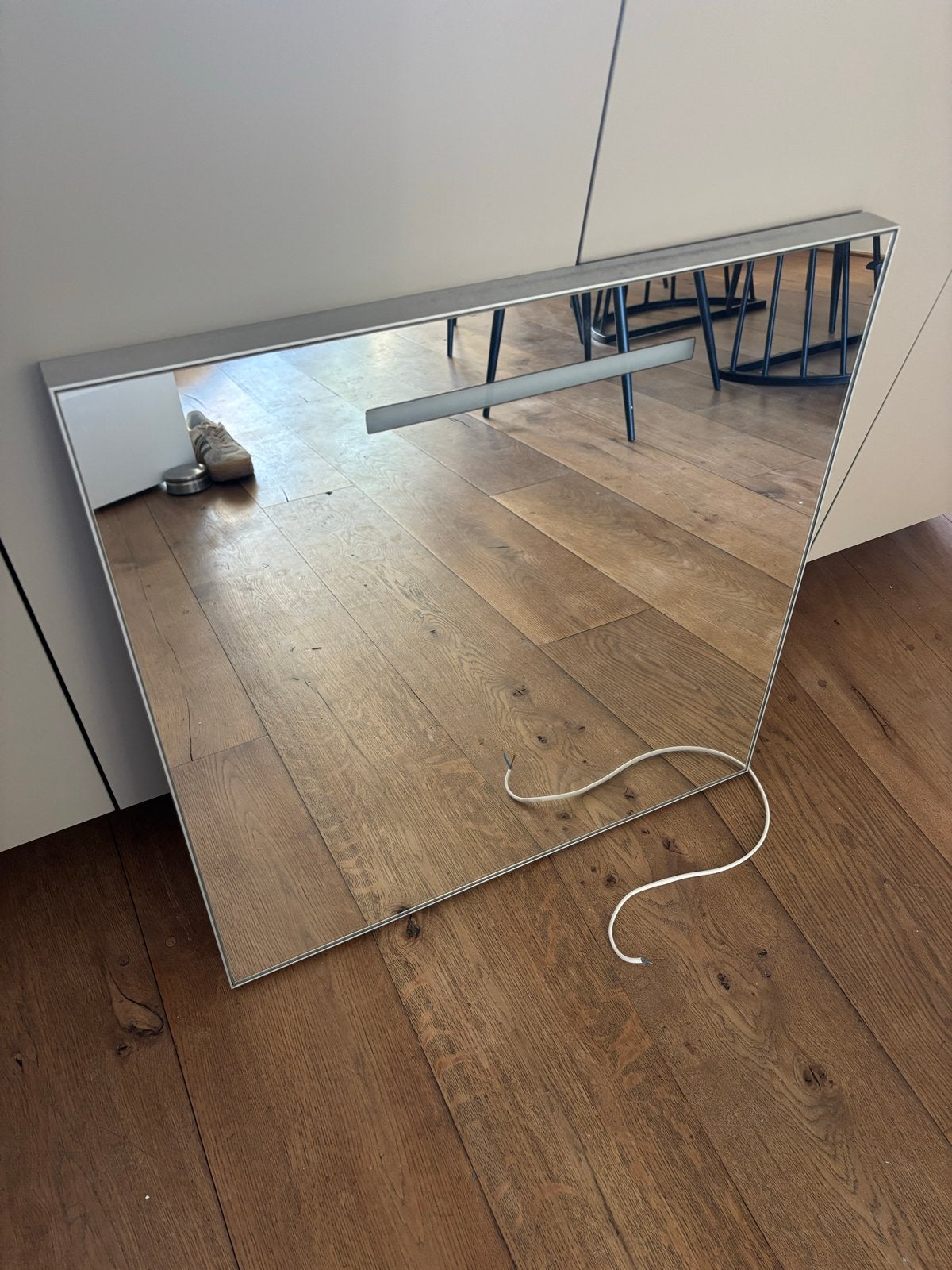Spiegel met verlichting, Ophalen, Gebruikt, Vierkant, Minder dan 100 cm