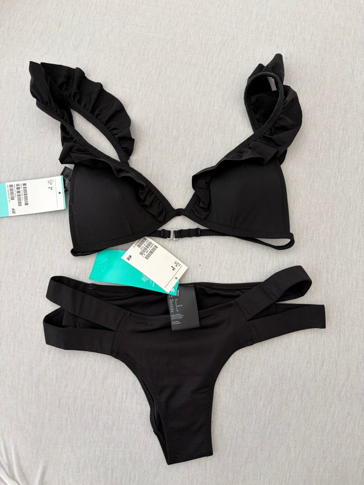 Zwarte bikini h&m maat 36/38, Ophalen of Verzenden, Nieuw, Zwart, Bikini
